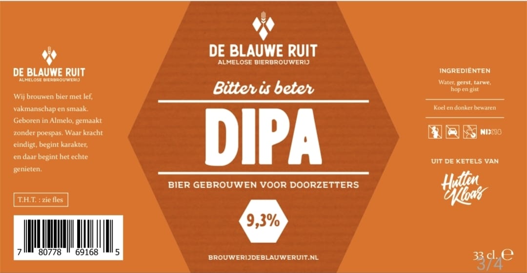 Brouwerij De Blauwe Ruit DIPA - 330ml - 9,3%