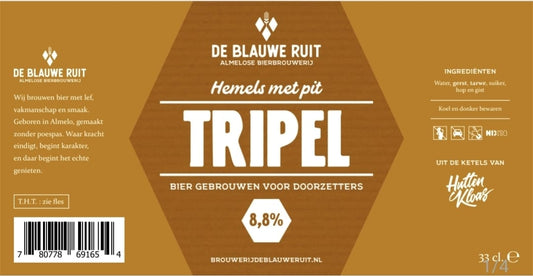 Brouwerij De Blauwe Ruit Tripel - 330ml - 8,8%